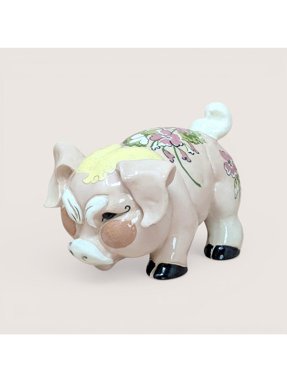 1940s Kay Finch Grumpy Pig California Pottery